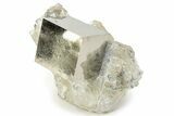 Pristine, Natural Pyrite Cube In Rock - Navajun, Spain #227642-1
